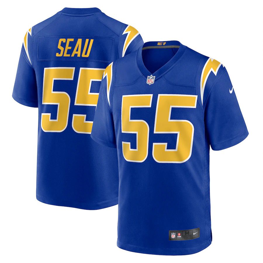 Men Los Angeles Chargers #55 Junior Seau Nike Royal Retired Player Alternate Game NFL Jersey->los angeles chargers->NFL Jersey